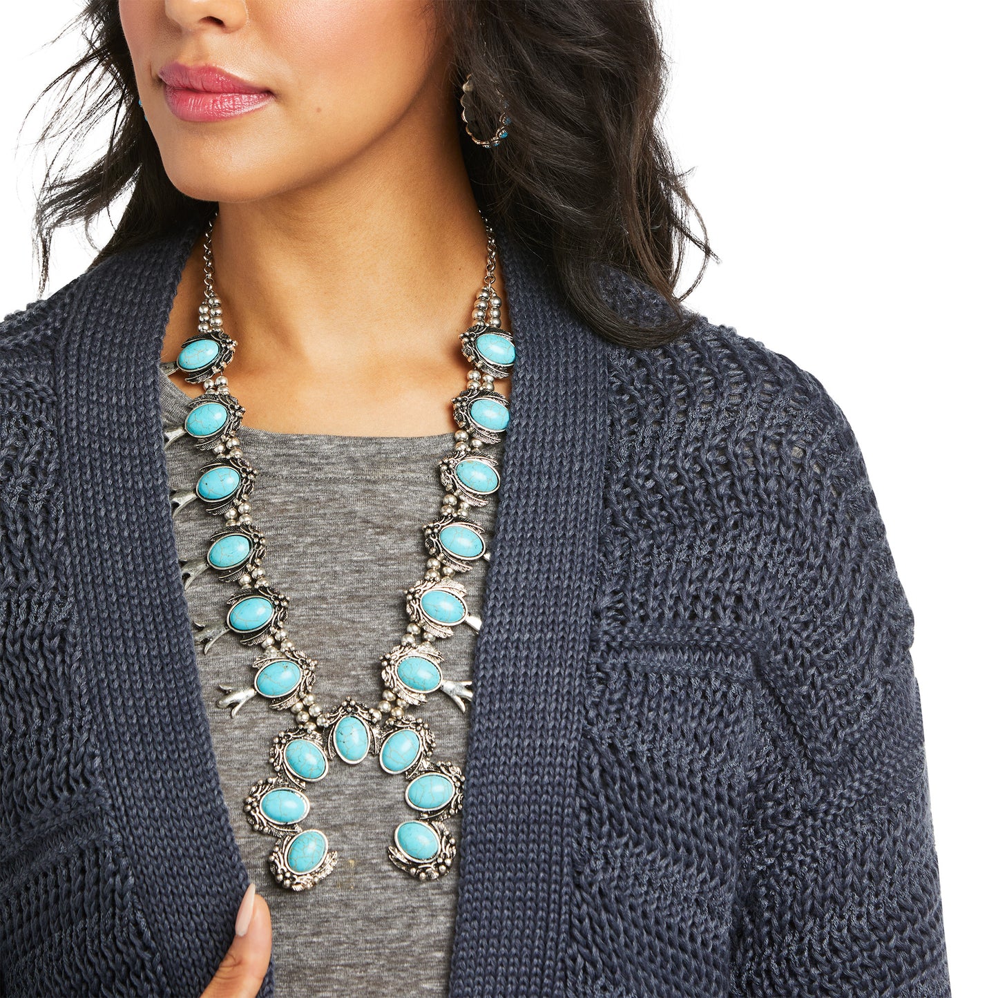 Ariat® Ladies Tess Navy Sweater Duster 10037245