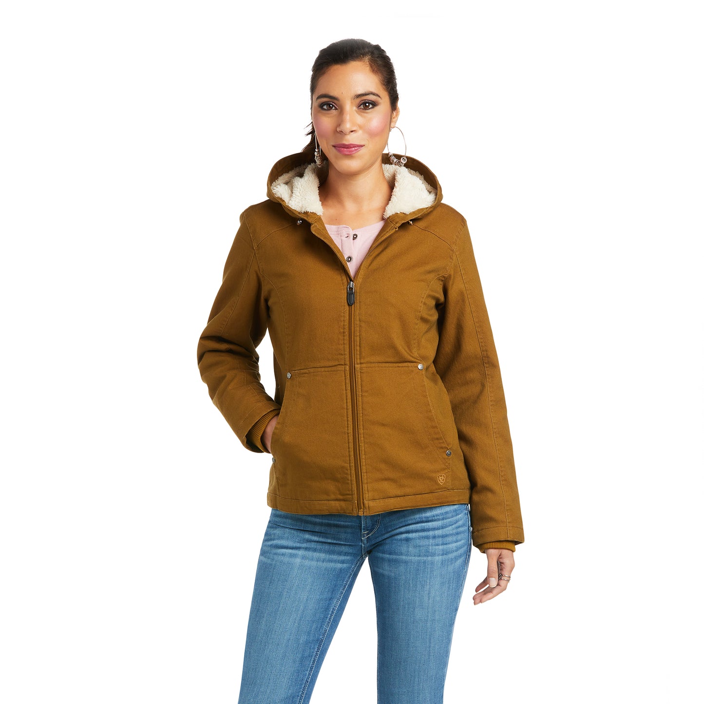 Ariat Ladies REAL Outlaw Kelp Forest Full Zip Hooded Jacket 10037451