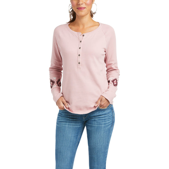 Ariat Ladies REAL Basic Henley Zephyr Long Sleeve Shirt 10037570