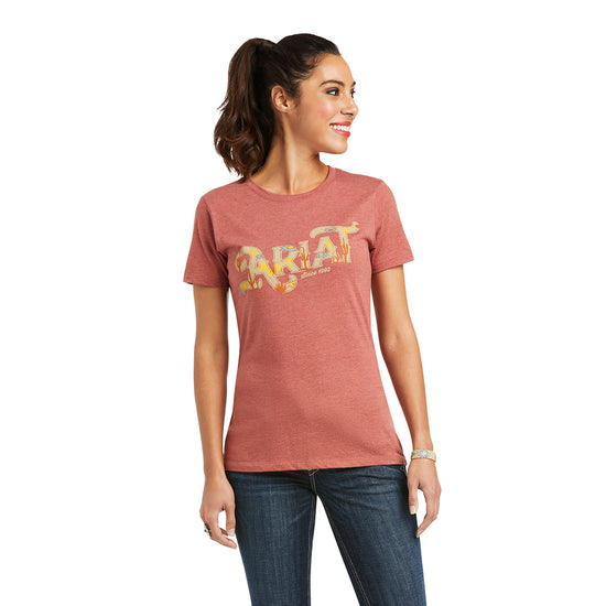Ariat® Ladies Desert Script Clay T-Shirt 10037796