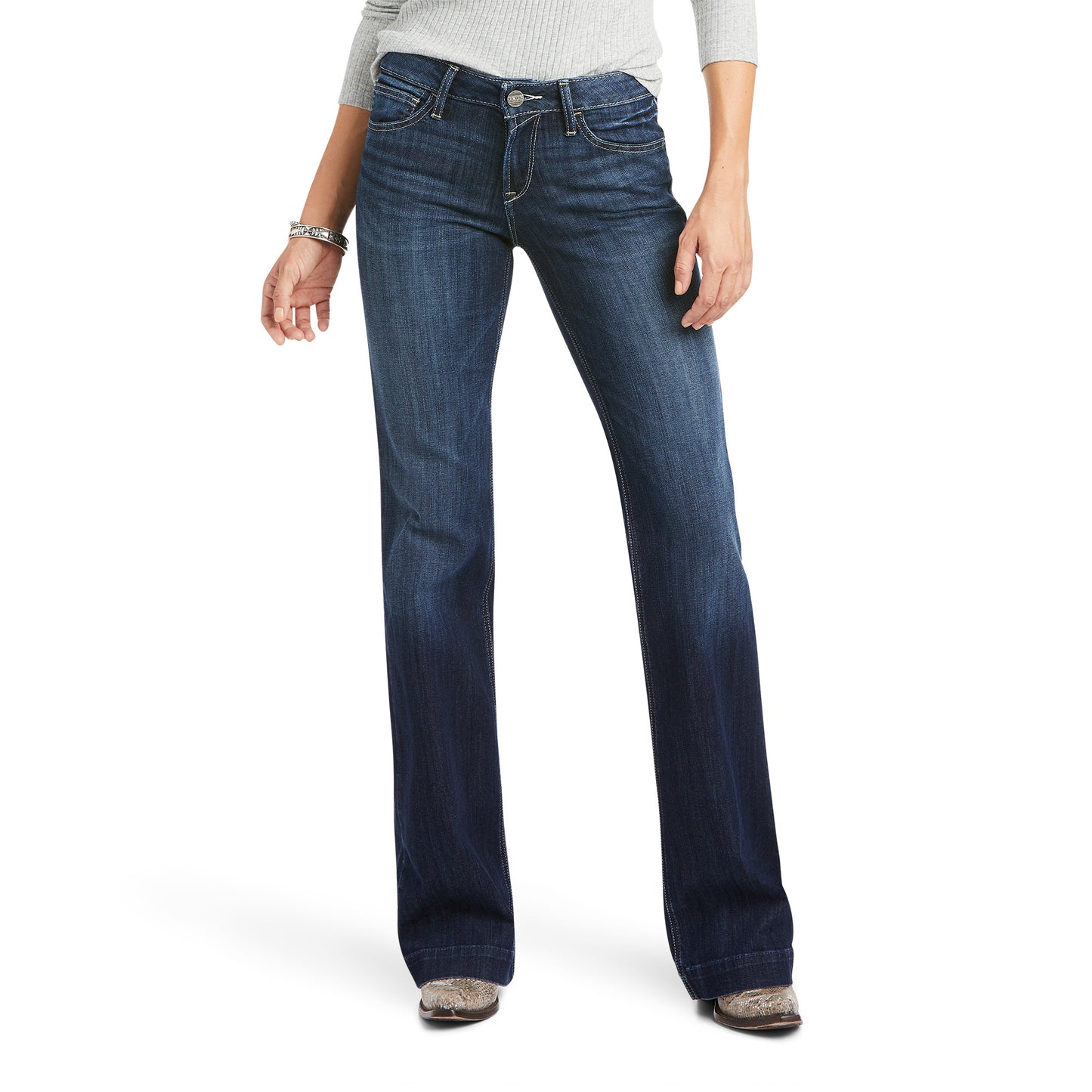 Ariat® Ladies Antonella Trouser Perfect Rise Wide Leg Jeans 10037945