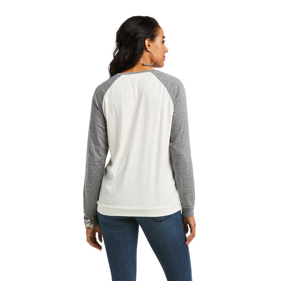 Ariat® Ladies Open Range Long Sleeve Sea Salt Shirt 10038056