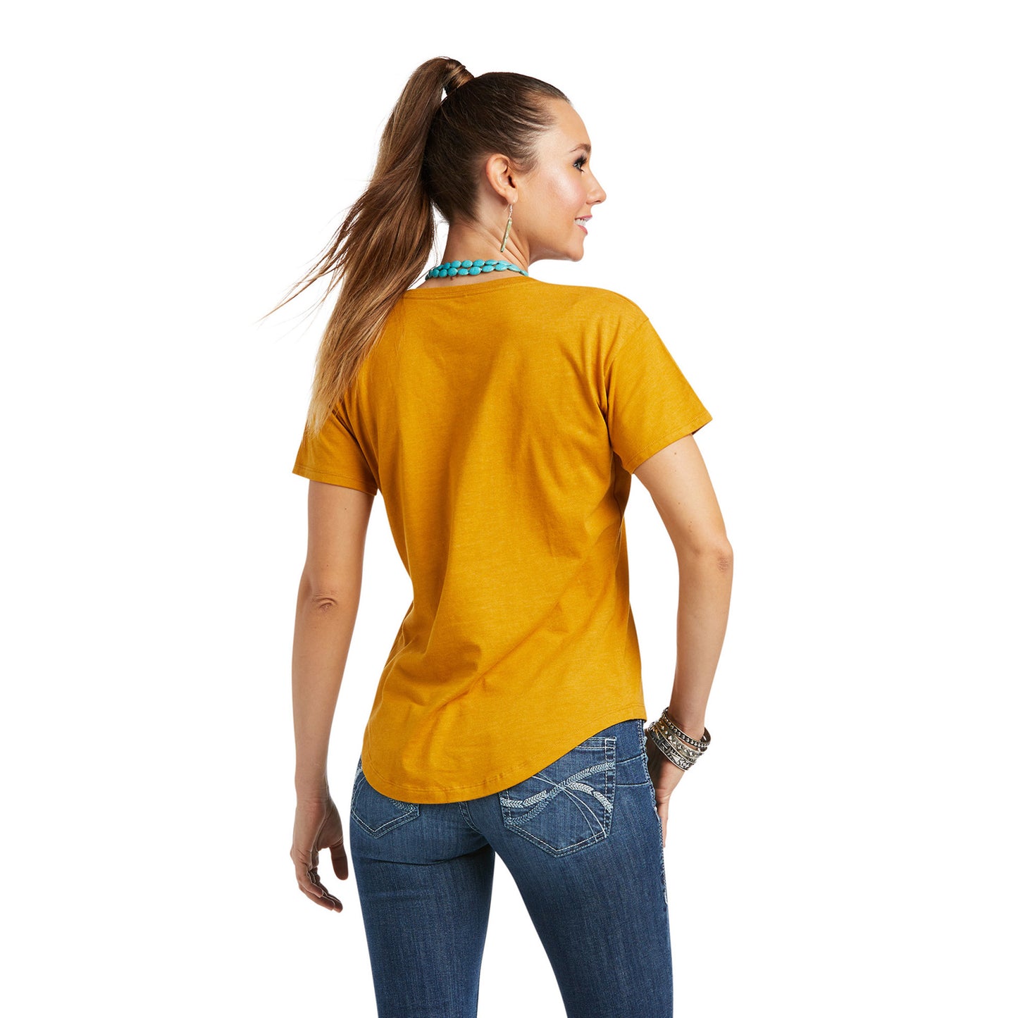 Ariat® Ladies Traditional Buckhorn Heather T-Shirt 10038636