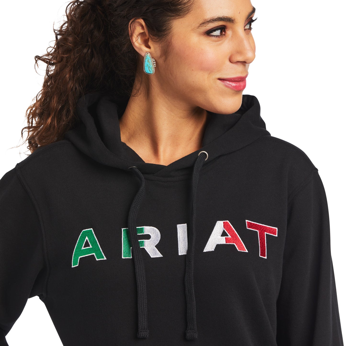 Ariat® Ladies Mexico Logo Black Hoodie 10038930