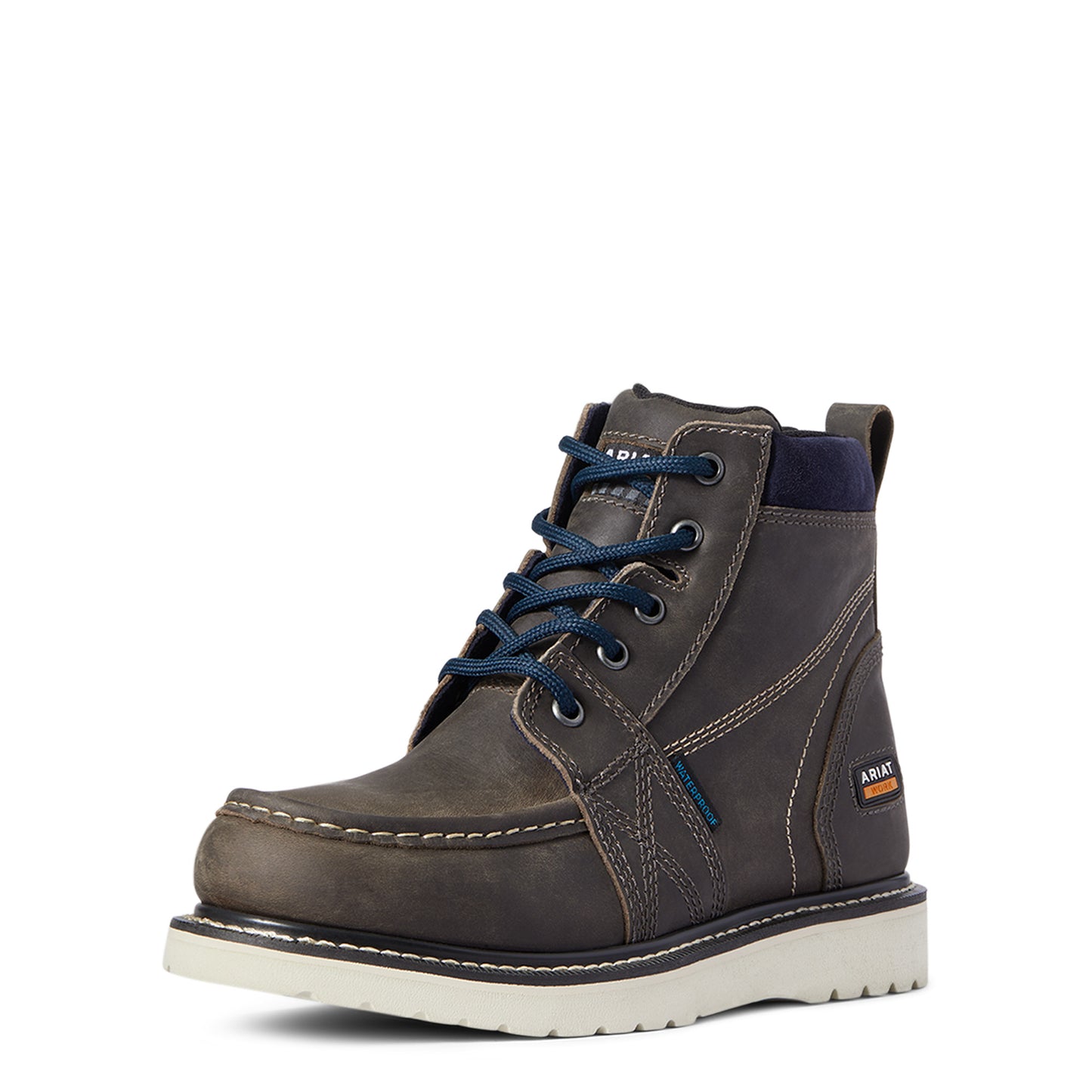 Ariat® Ladies Rebar™ Wedge Moc Toe Steel Grey Work Boots 10035770