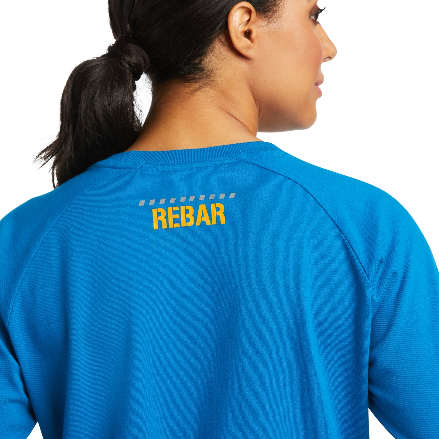 Ariat® Ladies Rebar CottonStrong™ Mykonos Blue T-Shirt 10037434