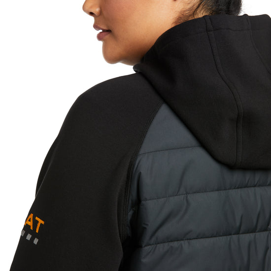 Ariat® Women's Rebar Thermic Insulated Black Full Zip Hoodie 10037482