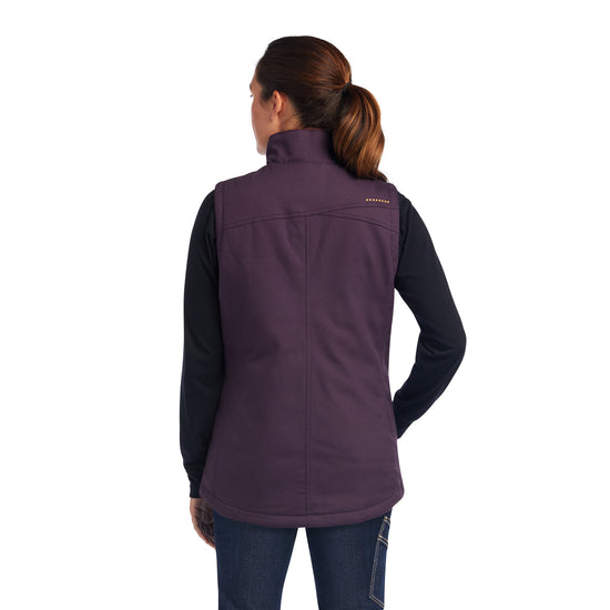 Ariat® Ladies Rebar DuraCanvas™ Plum Perfect Insulated Vest 10037590