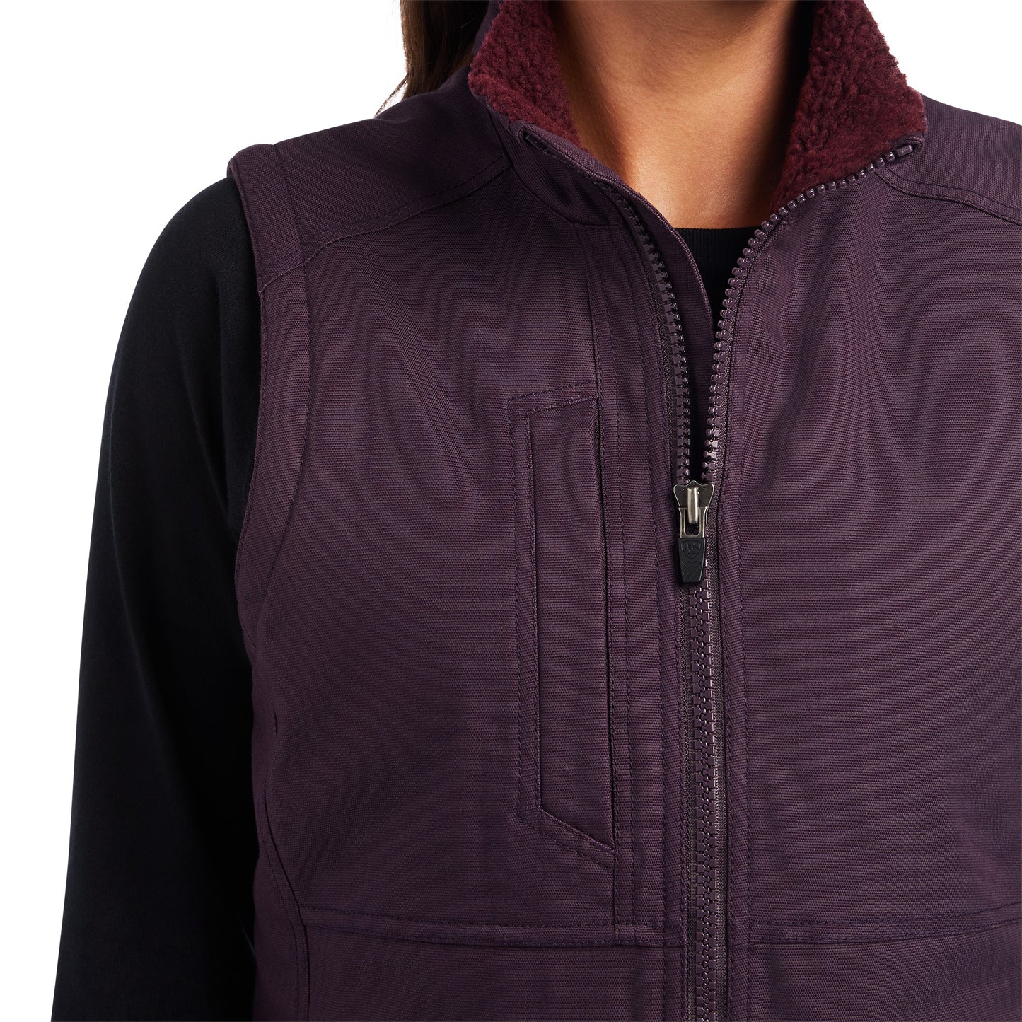 Ariat® Ladies Rebar DuraCanvas™ Plum Perfect Insulated Vest 10037590