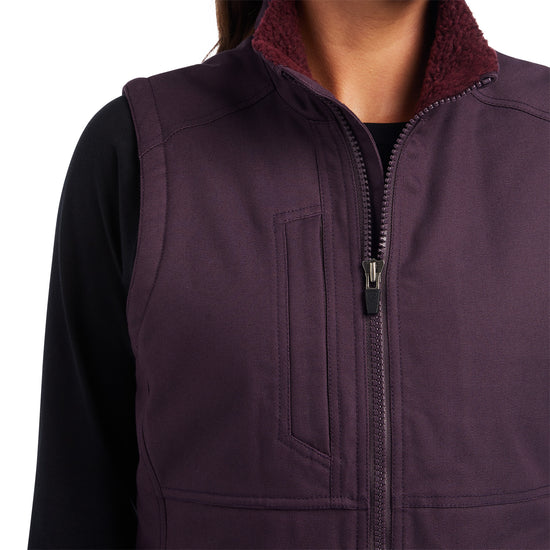 Ariat® Ladies Rebar DuraCanvas™ Plum Perfect Insulated Vest 10037590