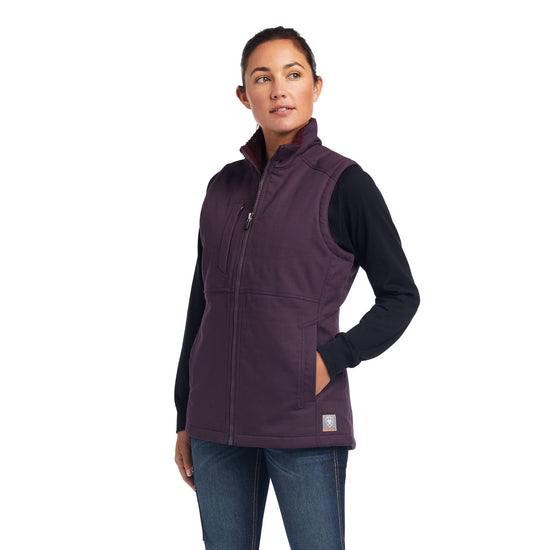 Ariat® Ladies Rebar DuraCanvas™ Plum Perfect Insulated Vest 10037590