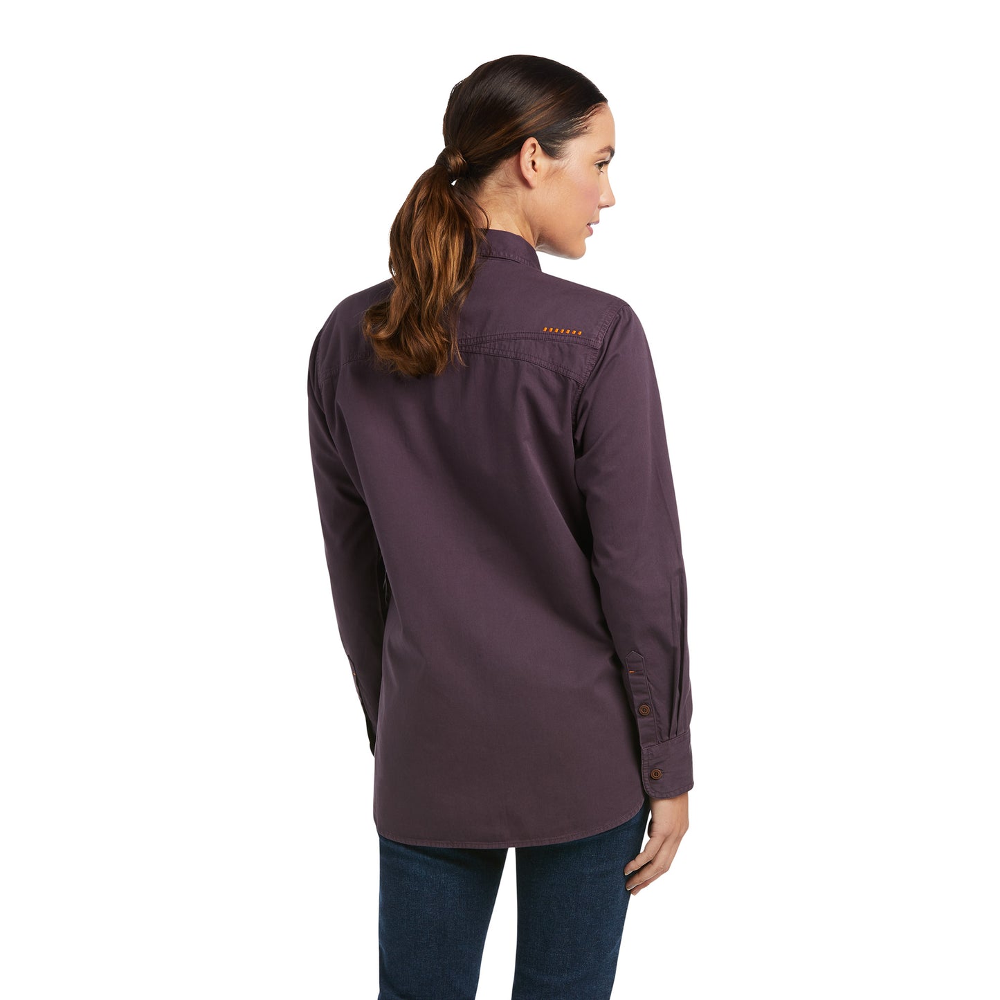 Ariat Women's Rebar Washed Twill Plum Perfect Work Shirt 10037591