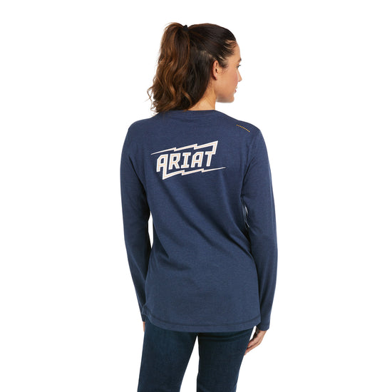Ariat Women's Rebar Workman High Voltage Navy T-Shirt 10037706