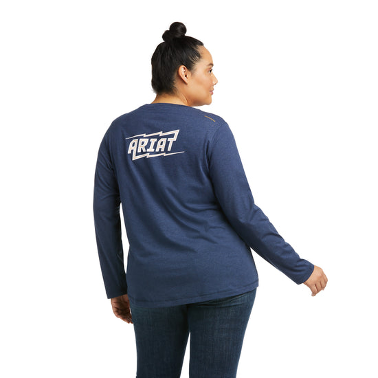 Ariat Women's Rebar Workman High Voltage Navy T-Shirt 10037706