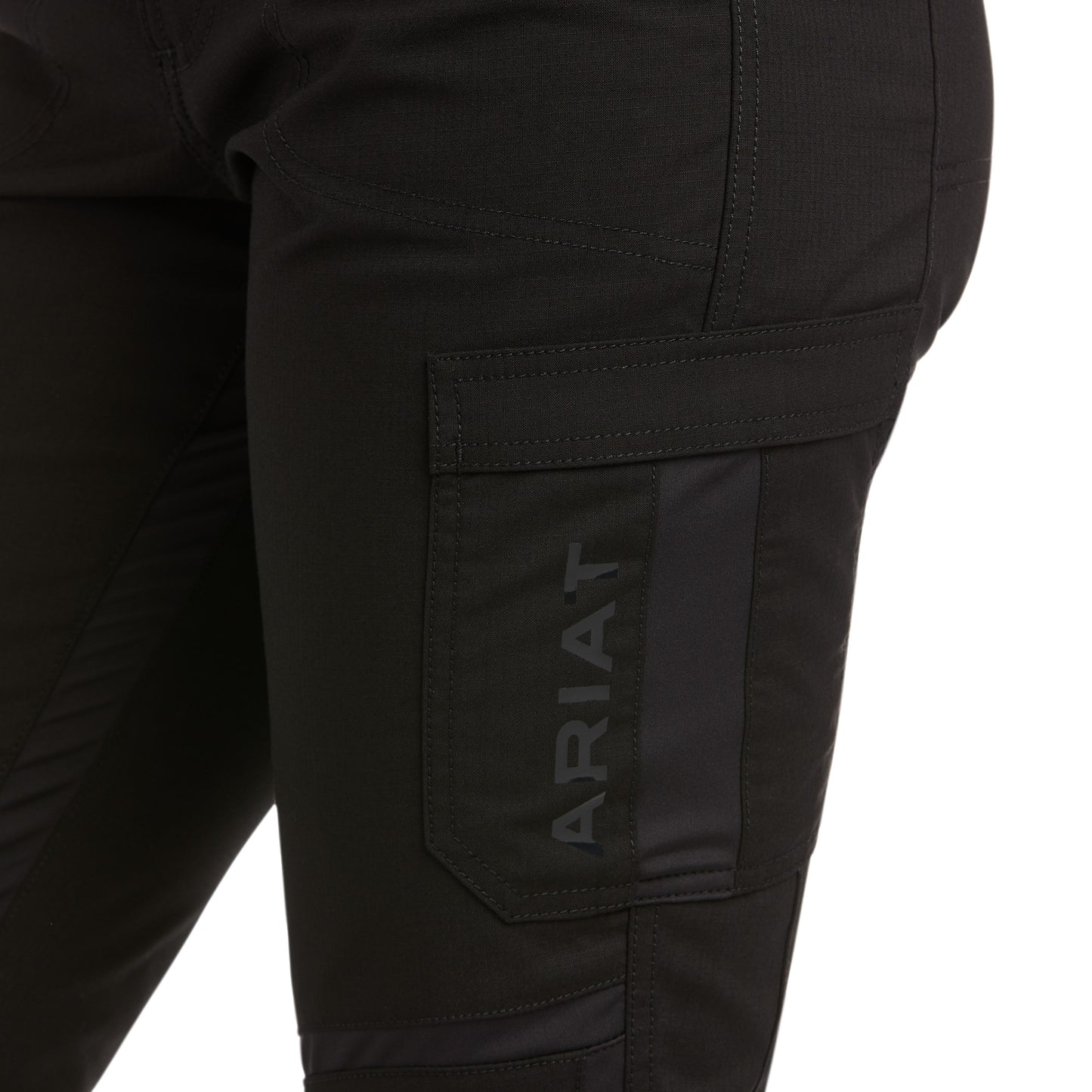 Ariat Ladies Rebar Durastretch™ Ripstop Black Cargo Pants 10036688