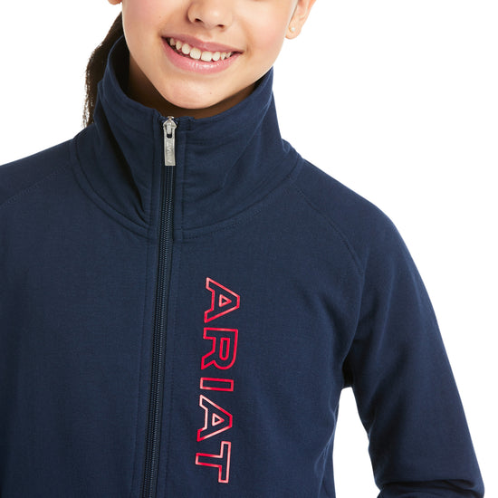 Ariat® Children's Team Logo Navy Sweatshirt 10037723