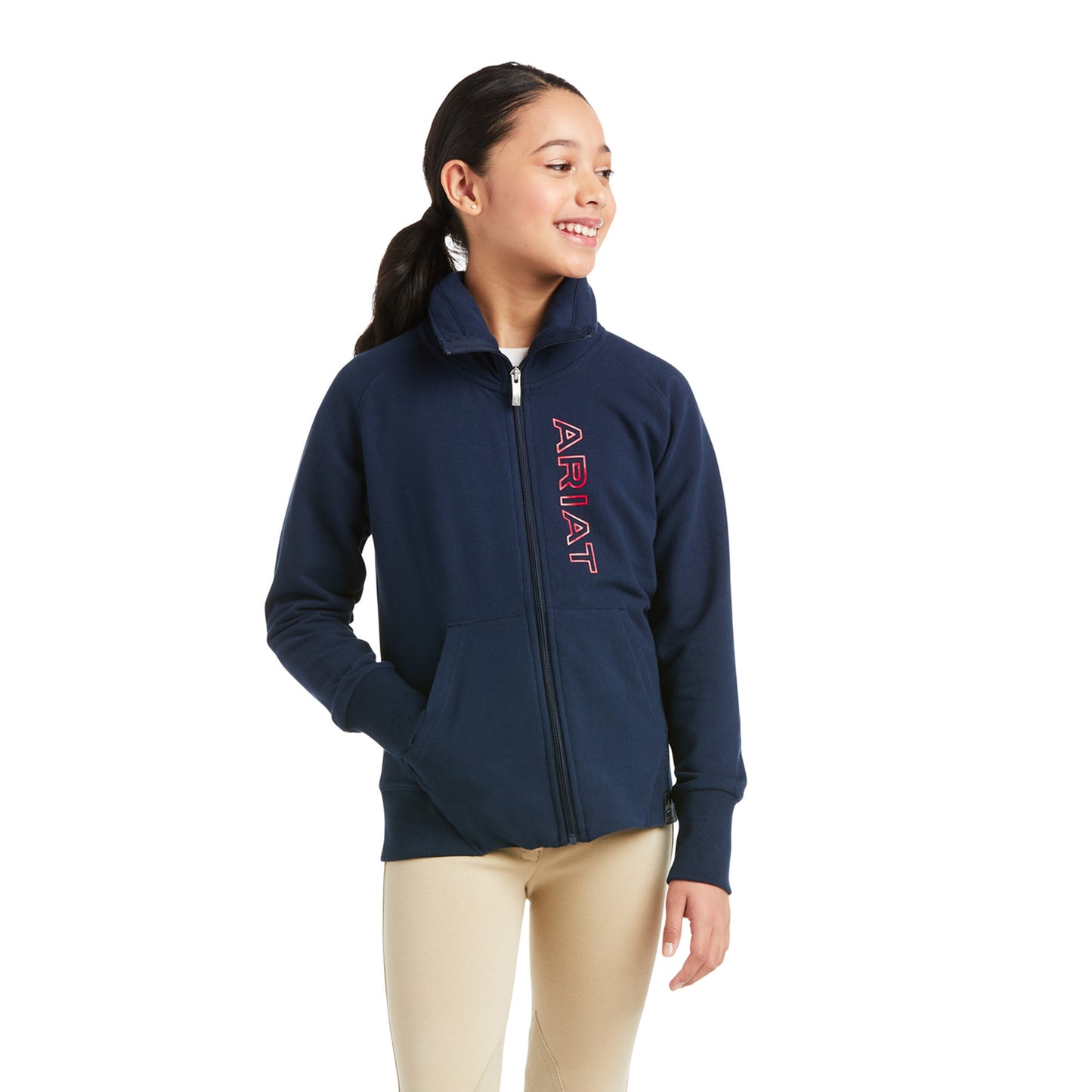 Ariat® Children's Team Logo Navy Sweatshirt 10037723