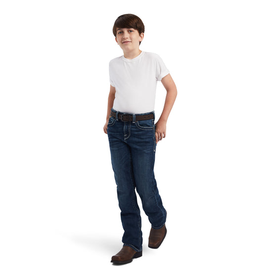 Ariat® Youth Boy's B4 Relaxed Hugo Denali Wash Bootcut Jeans 10042201
