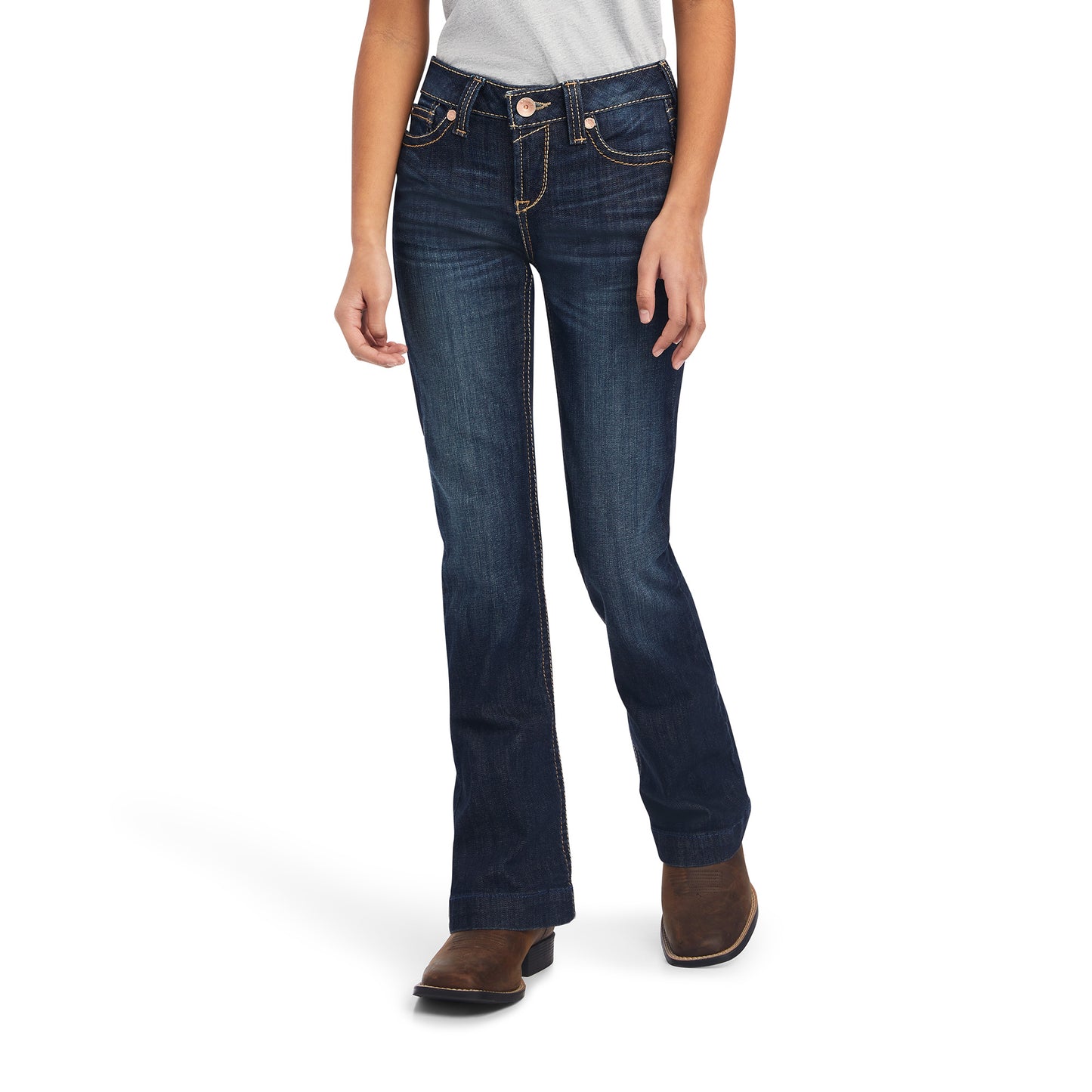 Ariat Girl's R.E.A.L™ Trouser Maggie Nightshade Wide Jeans 10041104