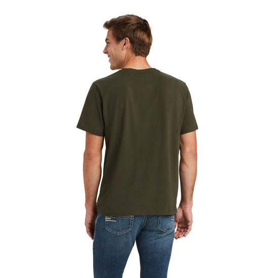 Ariat® Men's Varsity Forest Mist Short Sleeve T-shirt 10041351