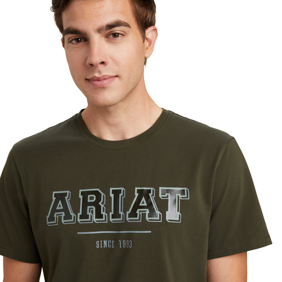 Ariat® Men's Varsity Forest Mist Short Sleeve T-shirt 10041351
