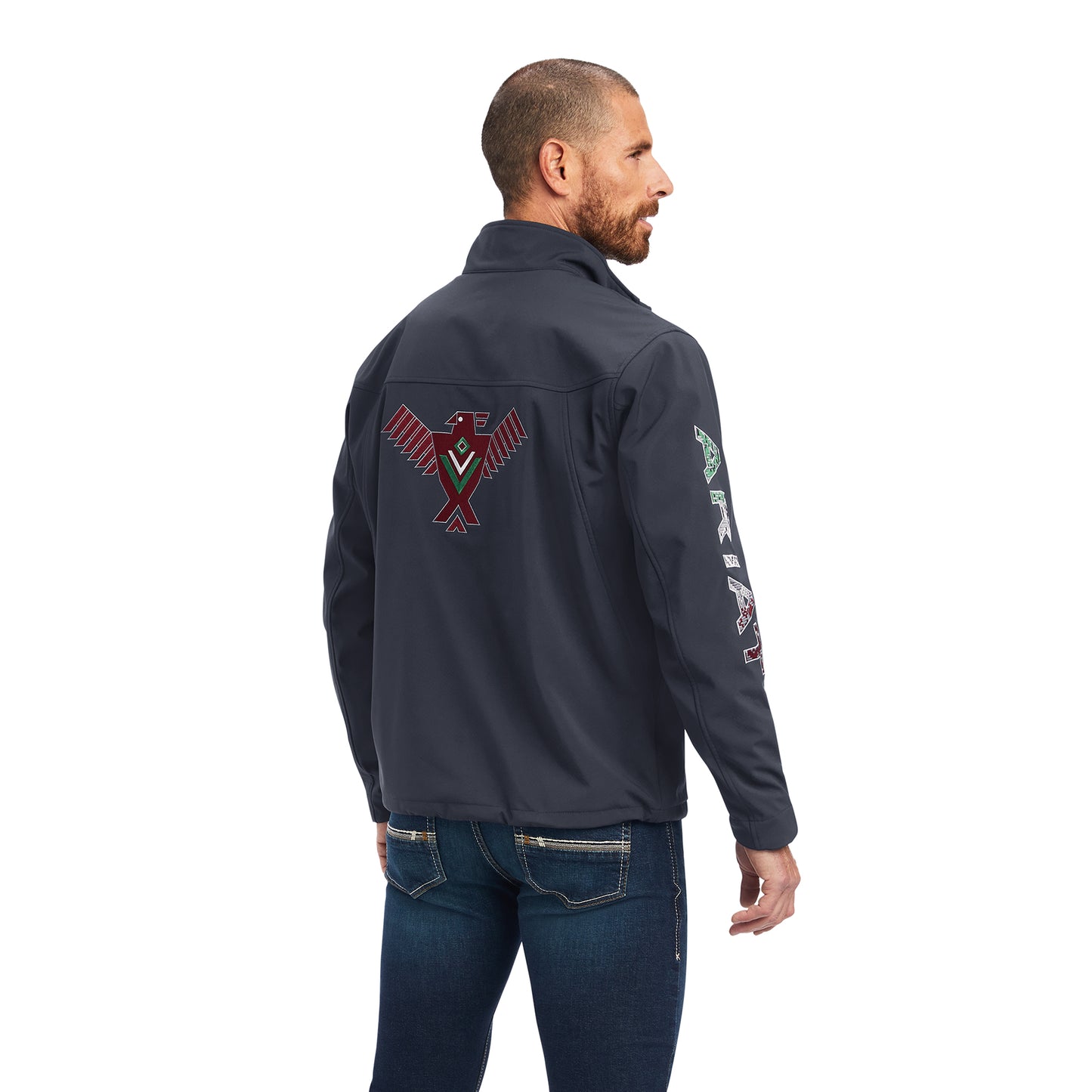 Ariat® Men's Thunderbird Team Softshell Ebony Jacket 10042114