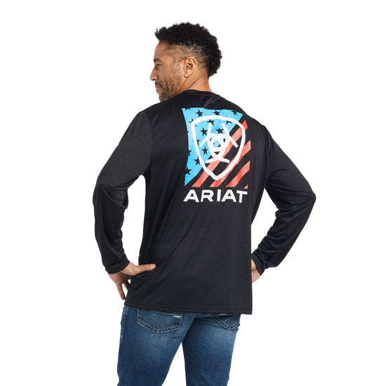 Ariat® Men's Charger Americana Black Graphic T-Shirt 10040991