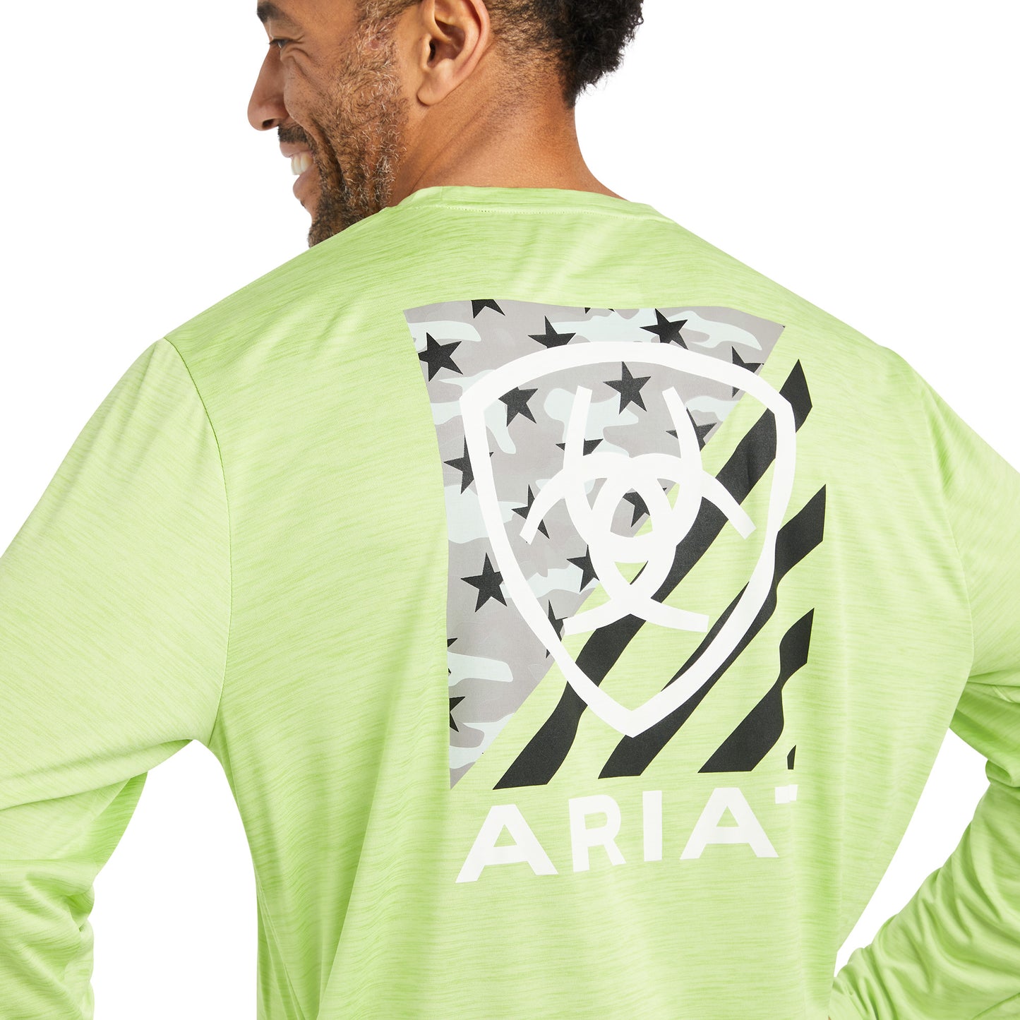 Ariat® Men's Charger Americana Green Heather Graphic T-Shirt 10040992