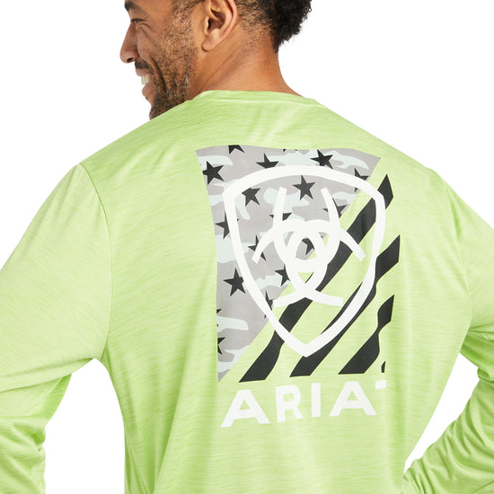 Ariat® Men's Charger Americana Green Heather Graphic T-Shirt 10040992