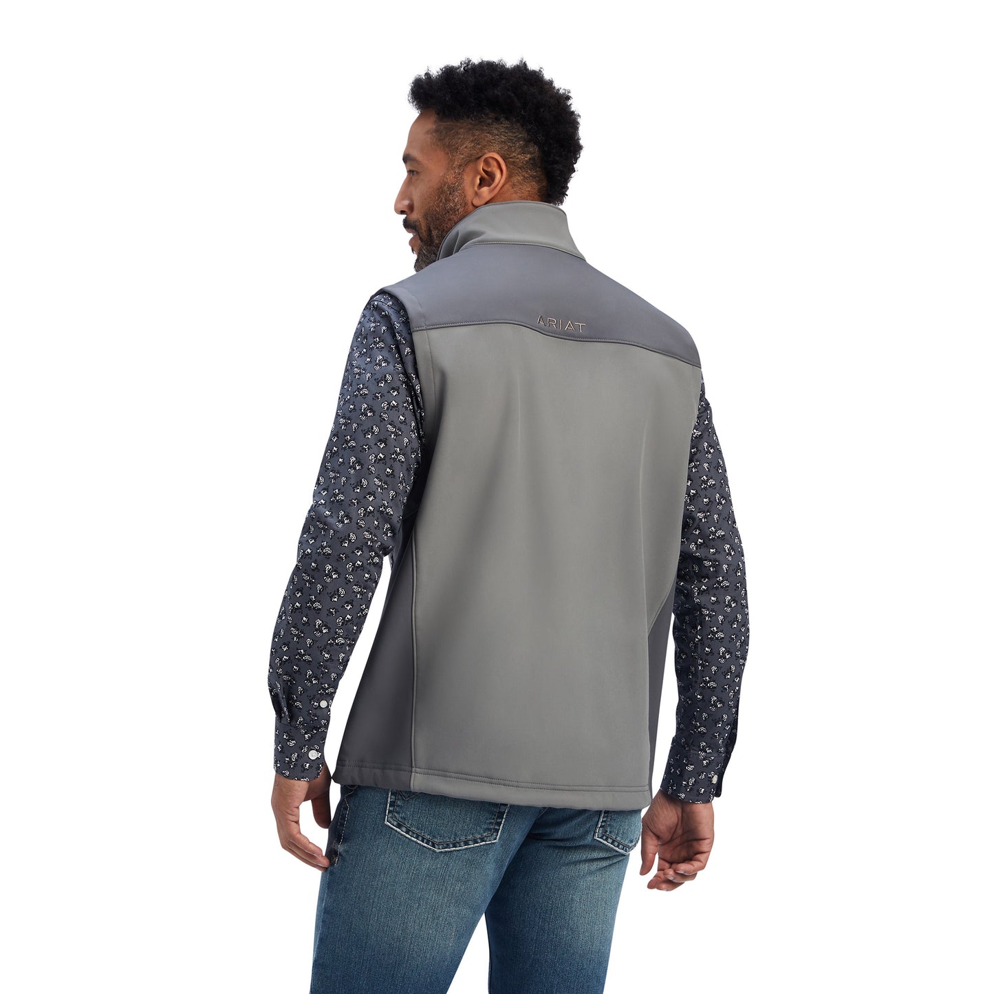 Ariat® Men's Vernon 2.0 Jetty Gray Softshell Vest 10041610
