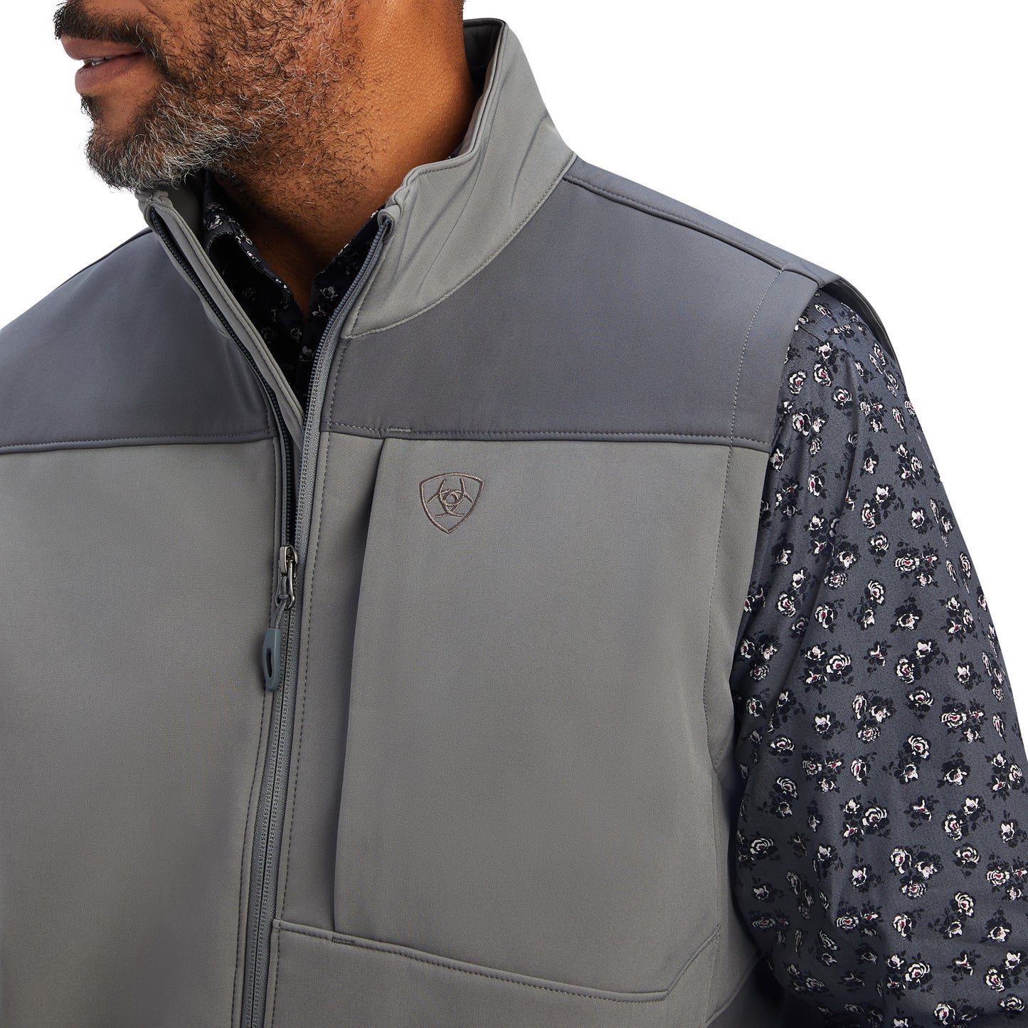 Ariat® Men's Vernon 2.0 Jetty Gray Softshell Vest 10041610