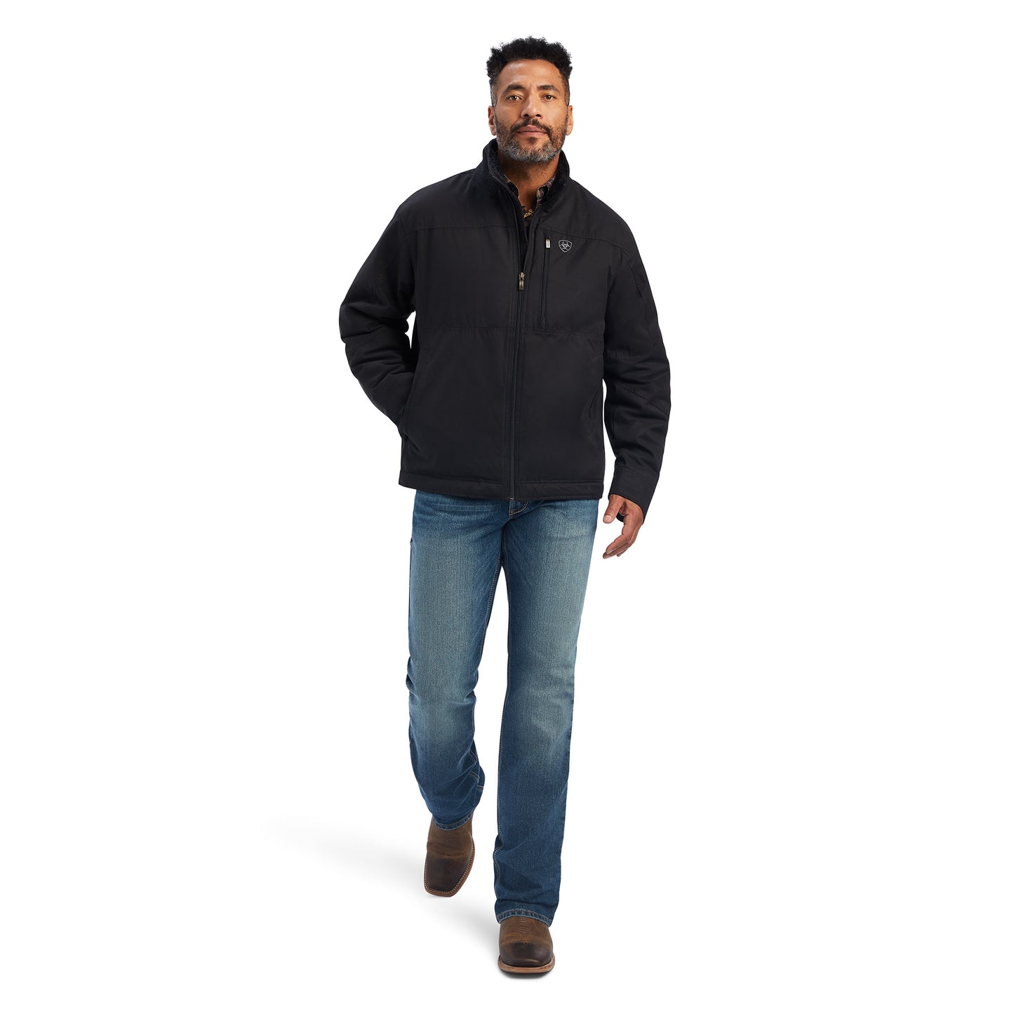 Ariat® Men's Grizzly Canvas Concealed Carry Black Jacket 10041631