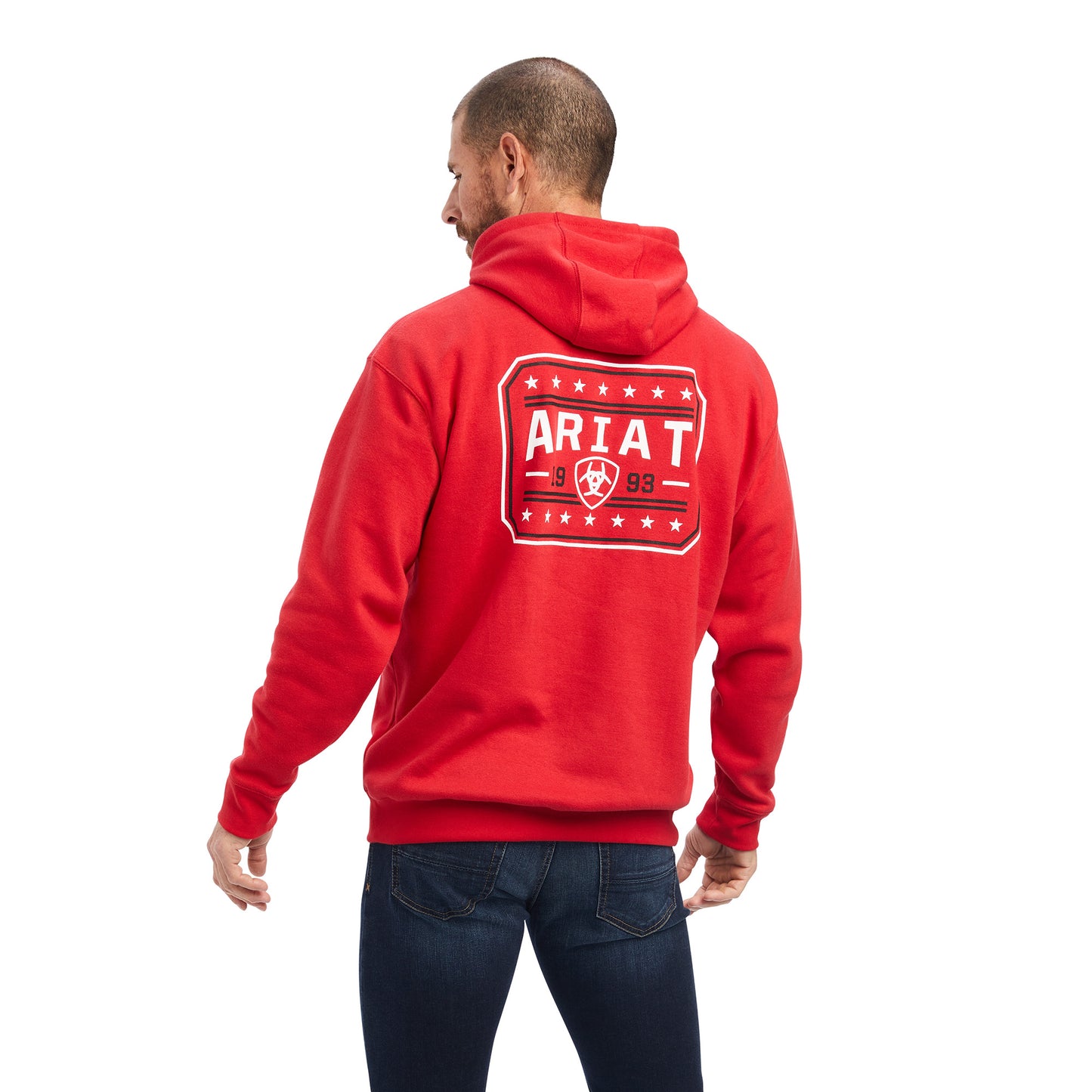 Ariat® Men's 93 Liberty Tango Red Hooded Sweatshirt 10041719