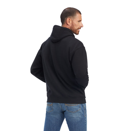 Ariat® Men's USA Proud Black Graphic Hooded Sweatshirt 10041720