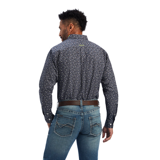 Ariat® Men's Team Murray Fitted Eiffel Tower Button Up Shirt 10041792