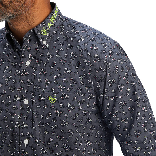 Ariat® Men's Team Murray Fitted Eiffel Tower Button Up Shirt 10041792