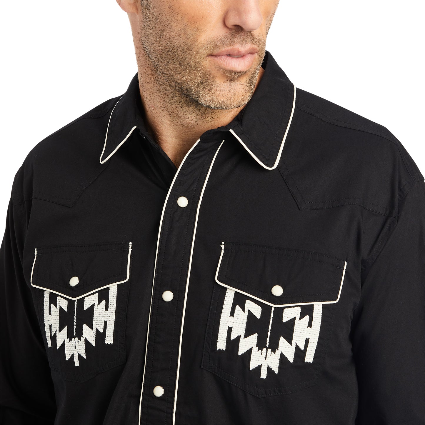 Ariat® Men's Chimayo Black Retro Snap Shirt 10042163