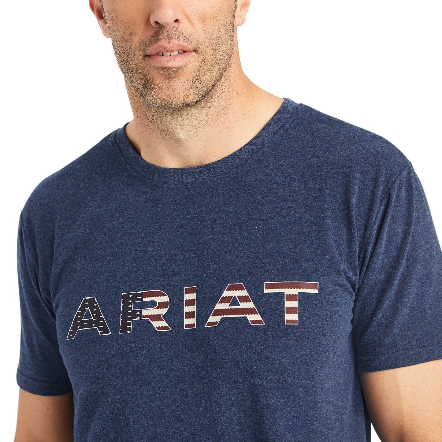 Ariat® Men's Chimayo Navy Heather Graphic T-Shirt 10042193