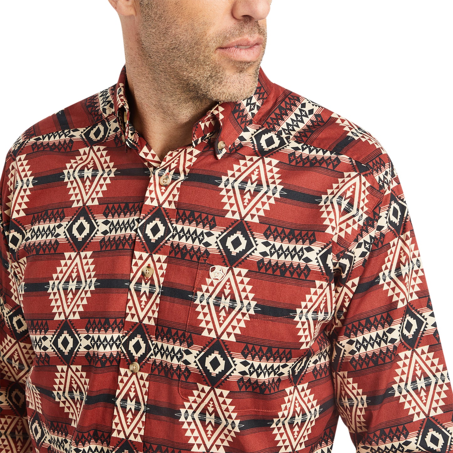 Ariat Men's Kaylen Aztec Print Samba Button Down Shirt 10042331