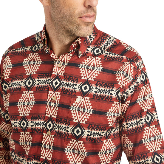 Ariat Men's Kaylen Aztec Print Samba Button Down Shirt 10042331