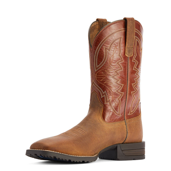 Ariat® Men's Hybrid Ranchwork Sorrel Crunch Western Boots 10042394