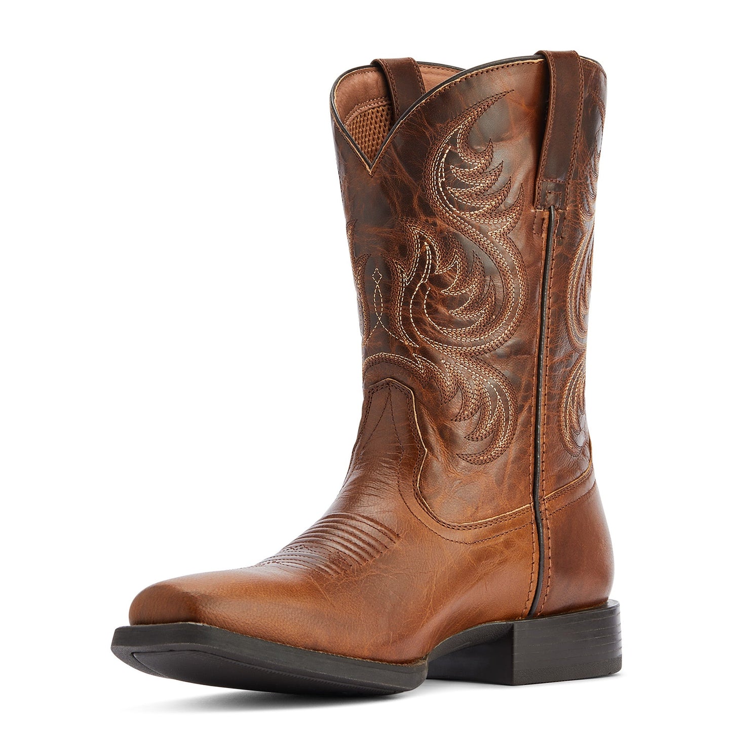 Ariat® Men's Sport Boss Man Rich Cognac Square Toe Boots 10042399