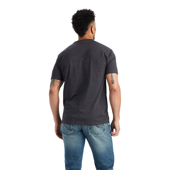Ariat® Men's Charcoal Heather Type Crest Graphic T-Shirt 10042637