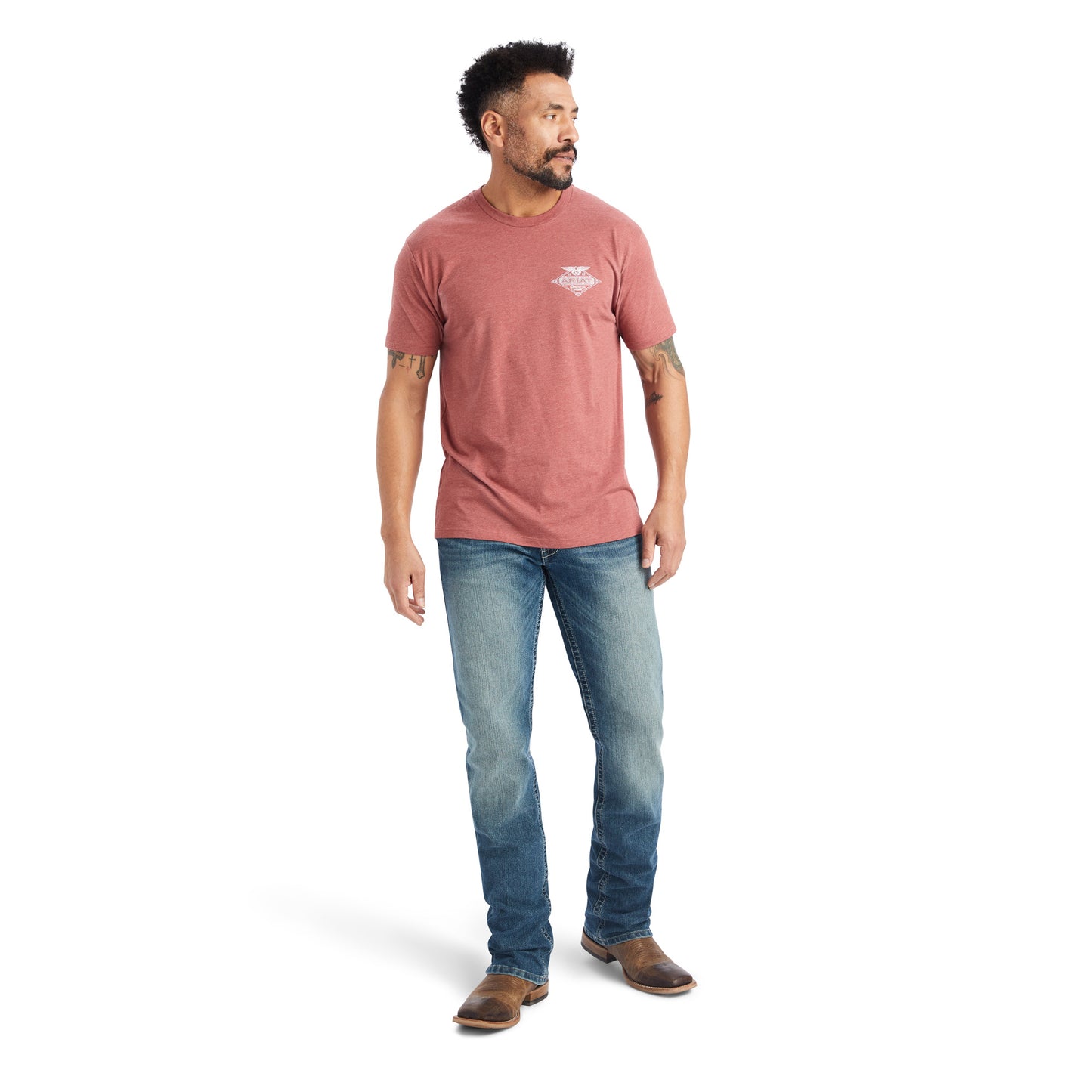 Ariat® Men's Work Eagle Short Sleeve Red Clay T-Shirt 10042644