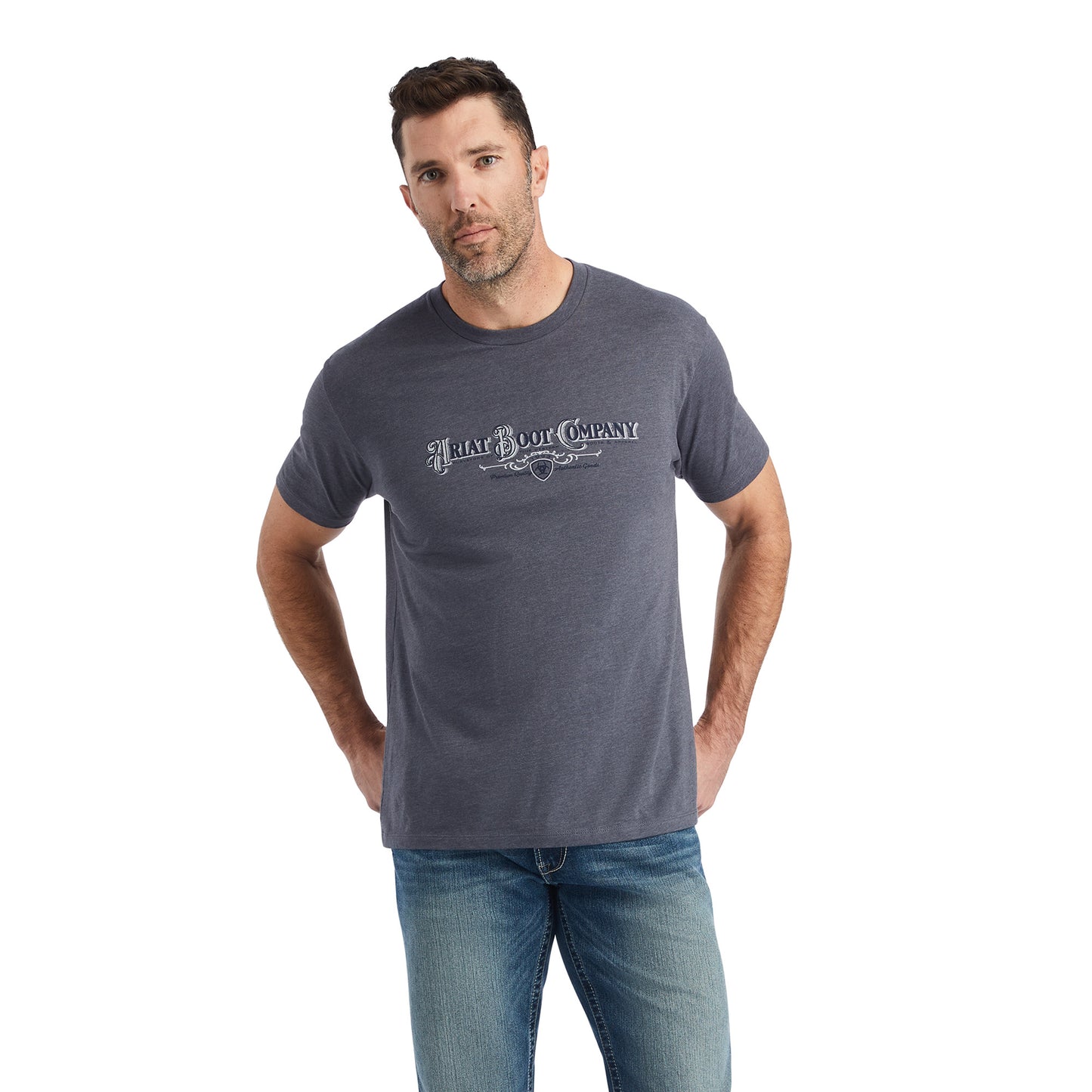 Ariat® Men's Masthead Titanium Heather T-Shirt 10042648