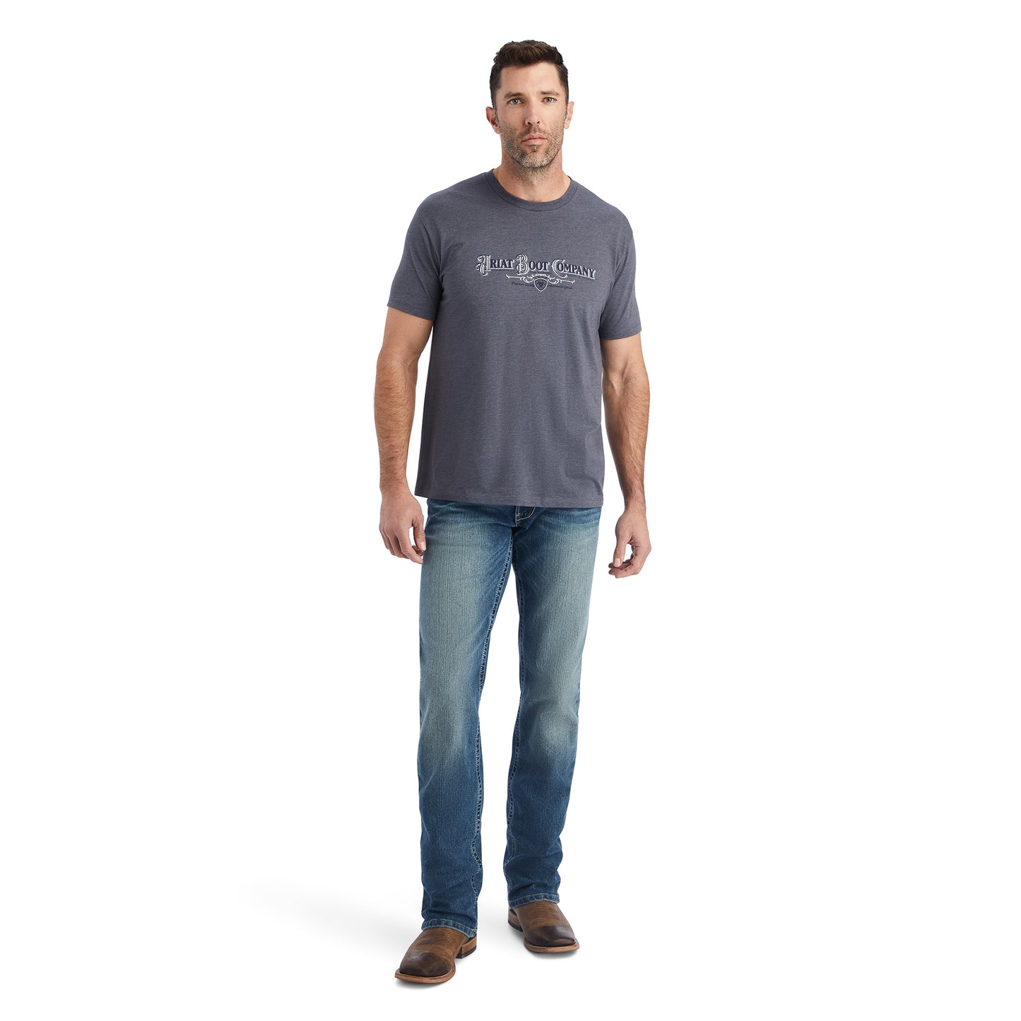 Ariat® Men's Masthead Titanium Heather T-Shirt 10042648