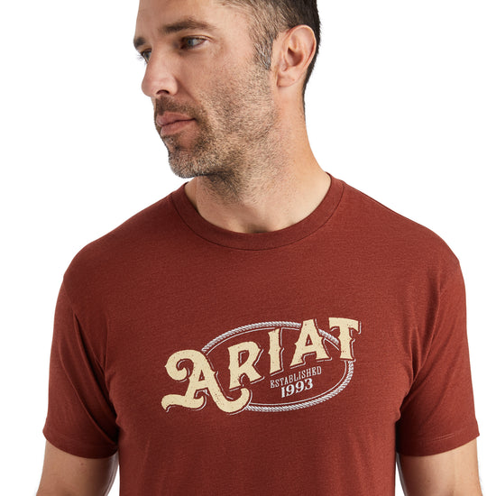 Ariat® Men's Rope  Rust Heather T-Shirt 10042770
