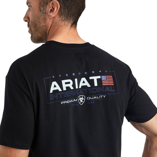 Ariat® Men's Black Horizontal Logo T-Shirt 10042775