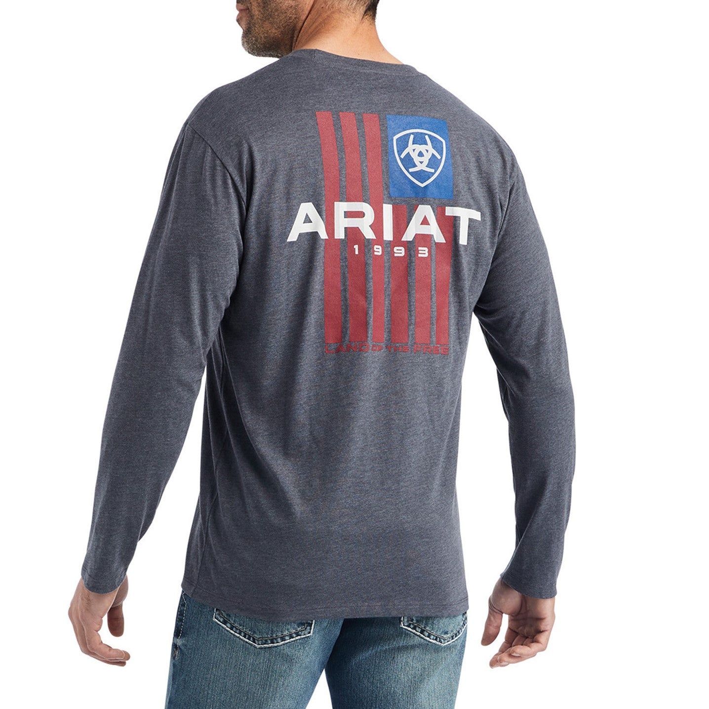 Ariat® Men's Land Of The Free Titanium Heather T-Shirt 10042778