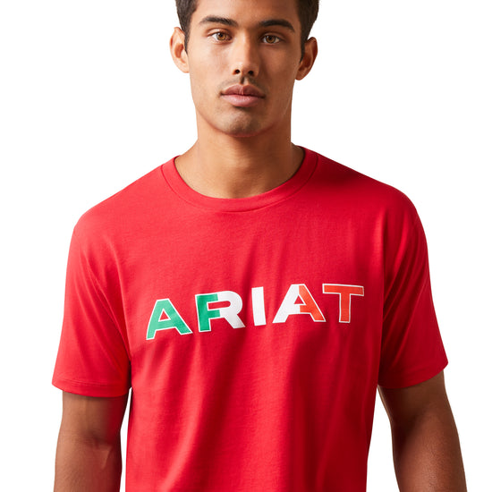 Ariat® Men's Viva Mexico Independent SMU Red T-Shirt 10043068